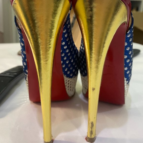🌷❤️‍🔥SPRING SALE 🔥 FINAL PRICE🌷💥Christian Louboutin Lady Peep 150 Sling 36 - Picture 9 of 9